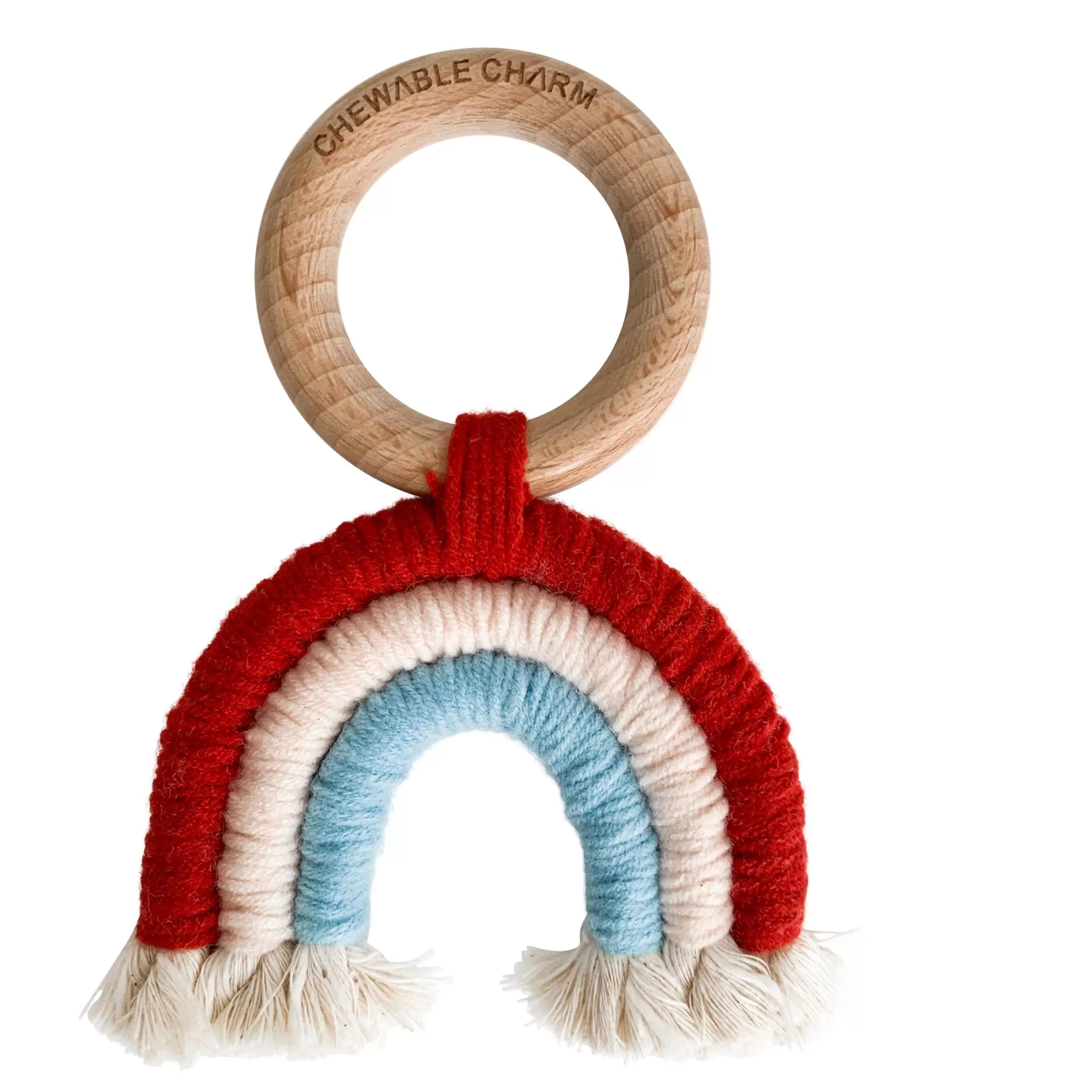 original-18 Chewable Charm Rainbow Macrame Teether - FINAL SALE