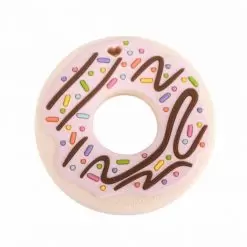 Loulou LOLLIPOP Pink Donut Silicone Teether