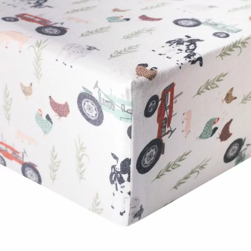 Copper Pearl Jo Premium Crib Sheet Blossom