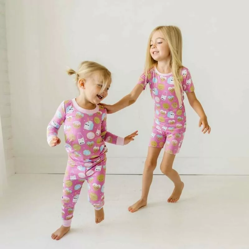 Little Sleepies Pink Cookies & Milk Bamboo Viscose Two-Piece Pajama Set Little Sleepies Pink Cookies & Milk Bamboo Viscose Two-Piece Pajama Set