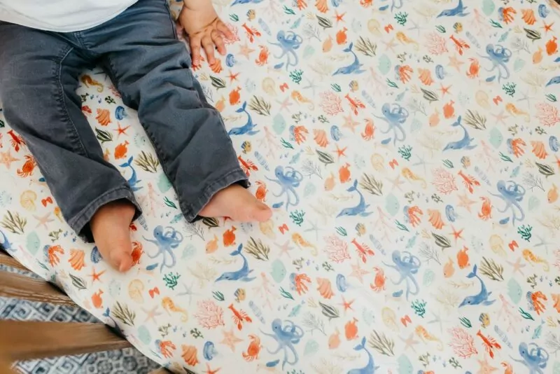 Copper Pearl Nautical Premium Crib Sheet Blossom