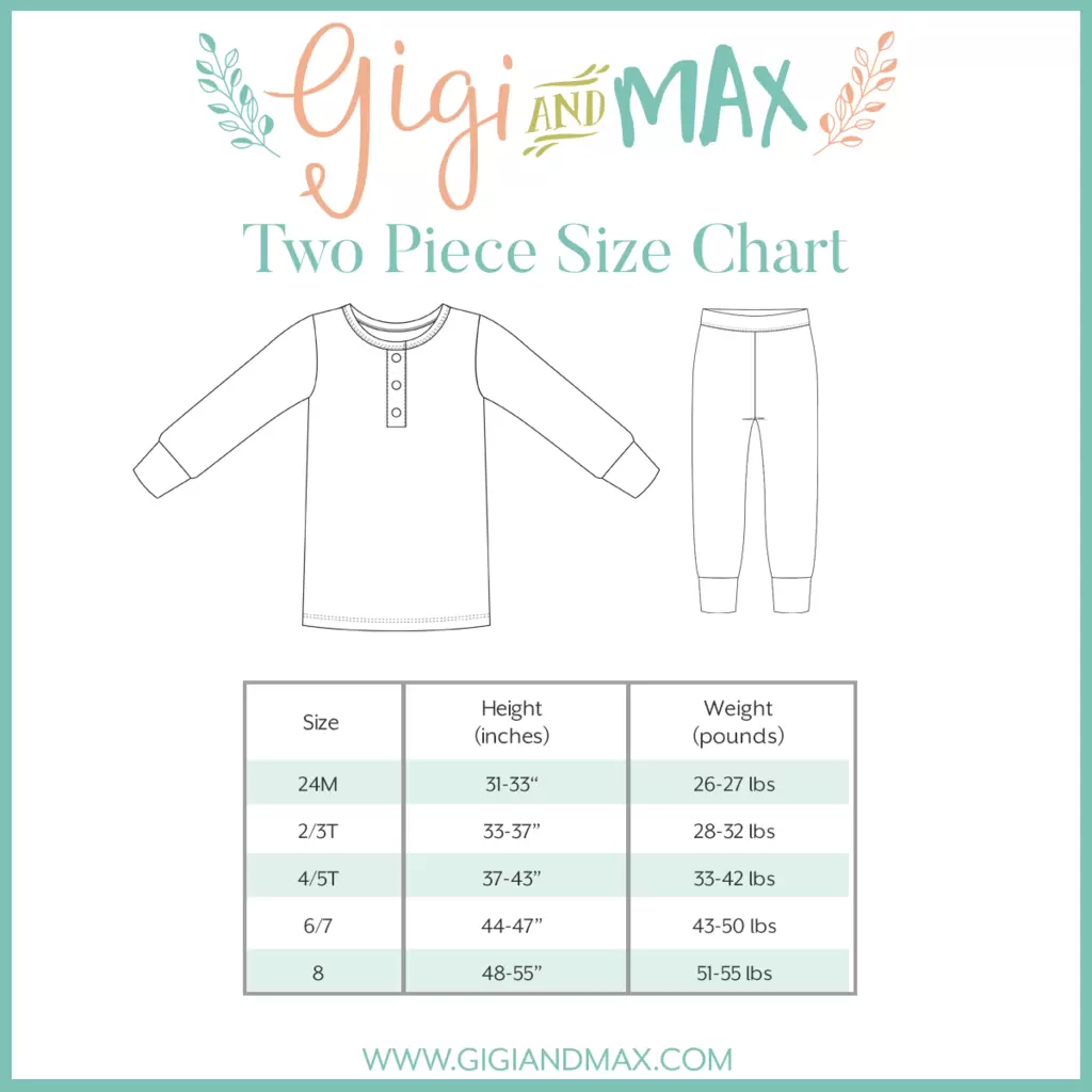 Gigi and Max Kai Two-Piece Pajama Set - FINAL SALE