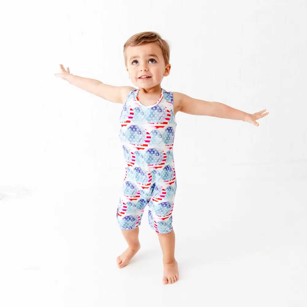 Dream Jamms Young Wild and Free Bamboo Viscose Shortie Tank Romper