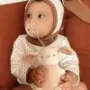 Bitzy Pal Bunny Rubber Pacifier and Stuffed Animal from Itzy Ritzy