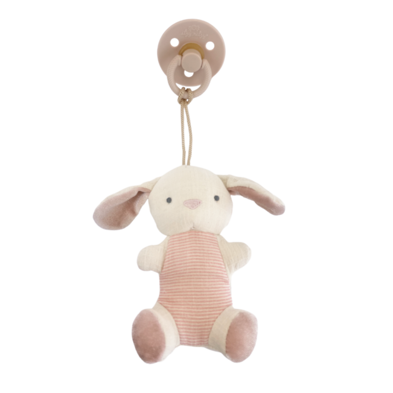 Itzy Ritzy Bitzy Pal Bunny Rubber Pacifier and Stuffed Animal