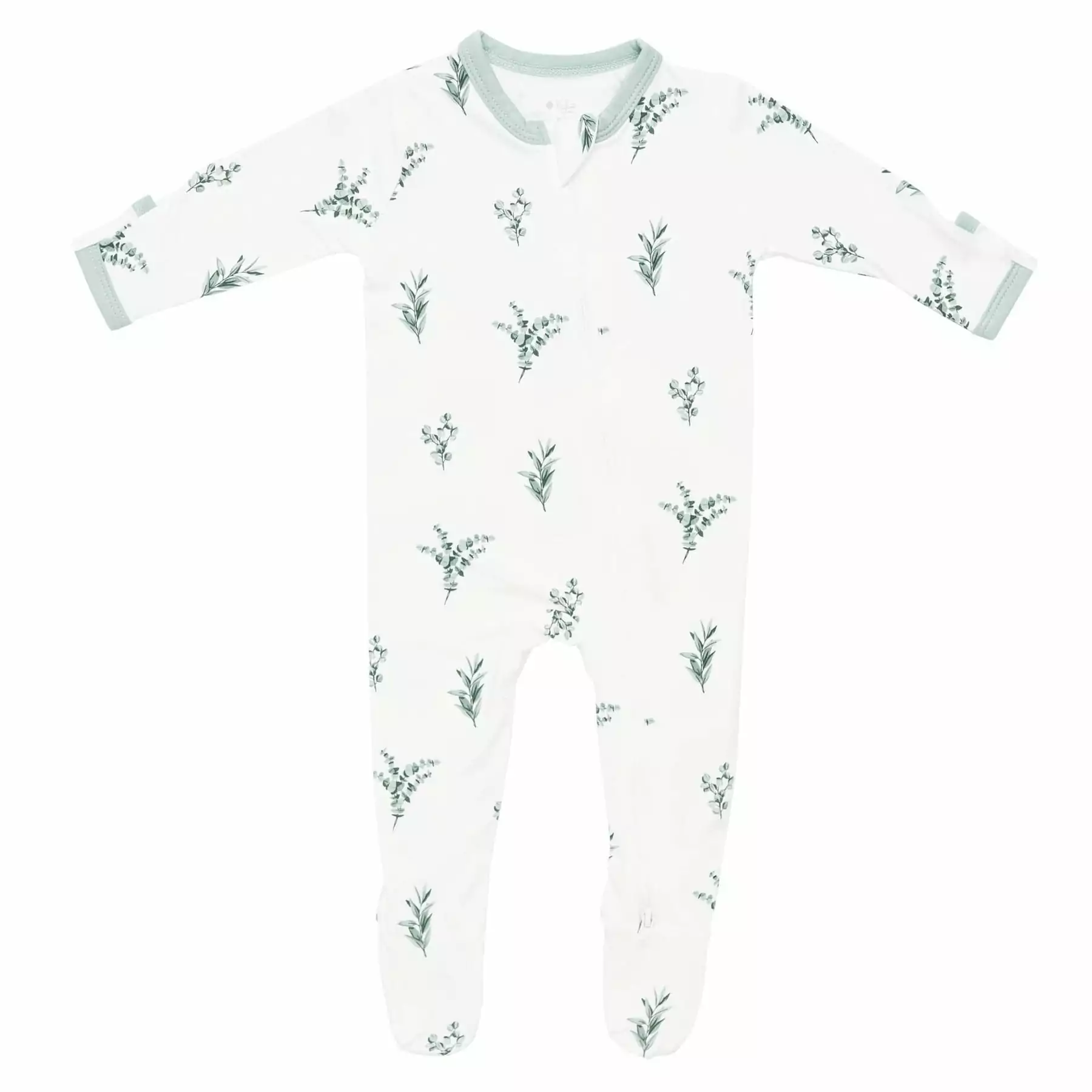 Kyte BABY Zippered Footie in Eucalyptus