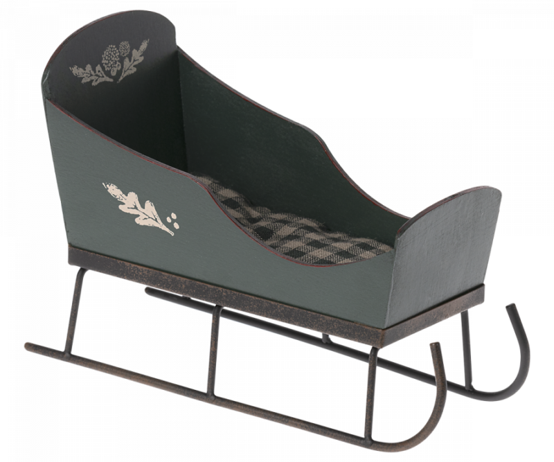 Maileg Sleigh Mini in Green