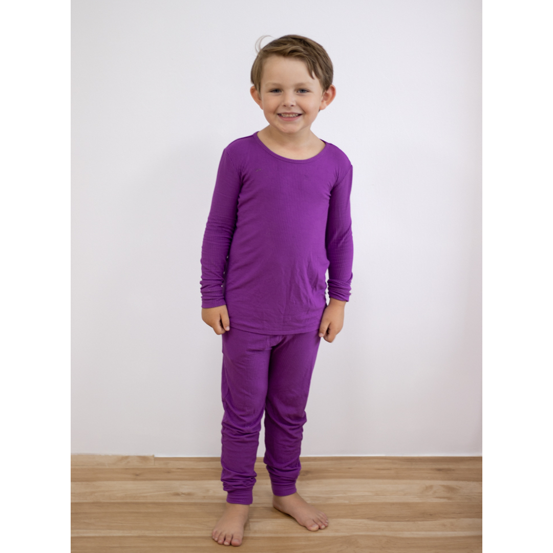 Hanlyn Collective Purple Haze Ribbed Bamboo Viscose Loungies Hanlyn Collective Purple Haze Ribbed Bamboo Viscose Loungies