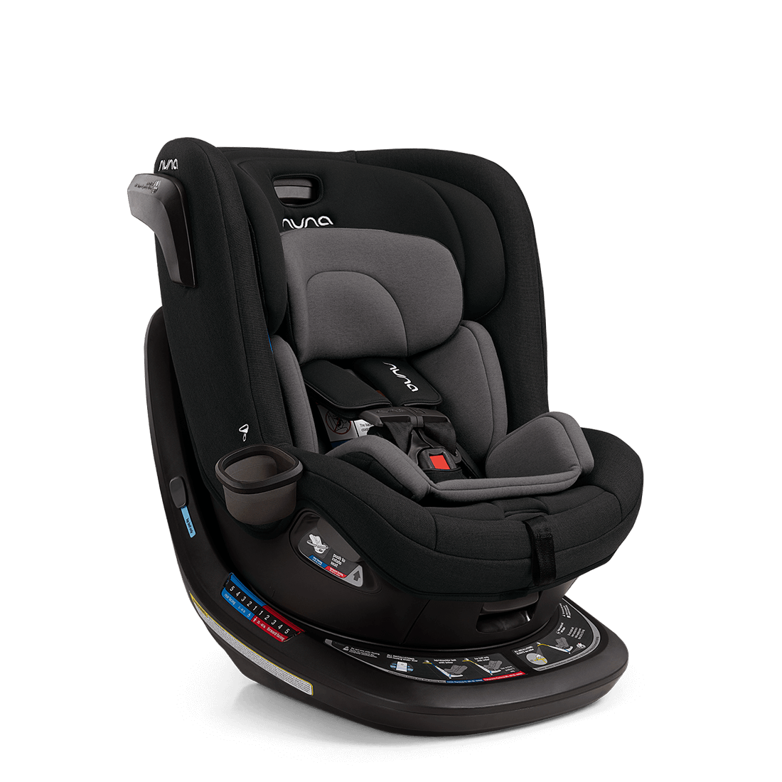 Nuna REVV Rotating Convertible Car Seat Caviar