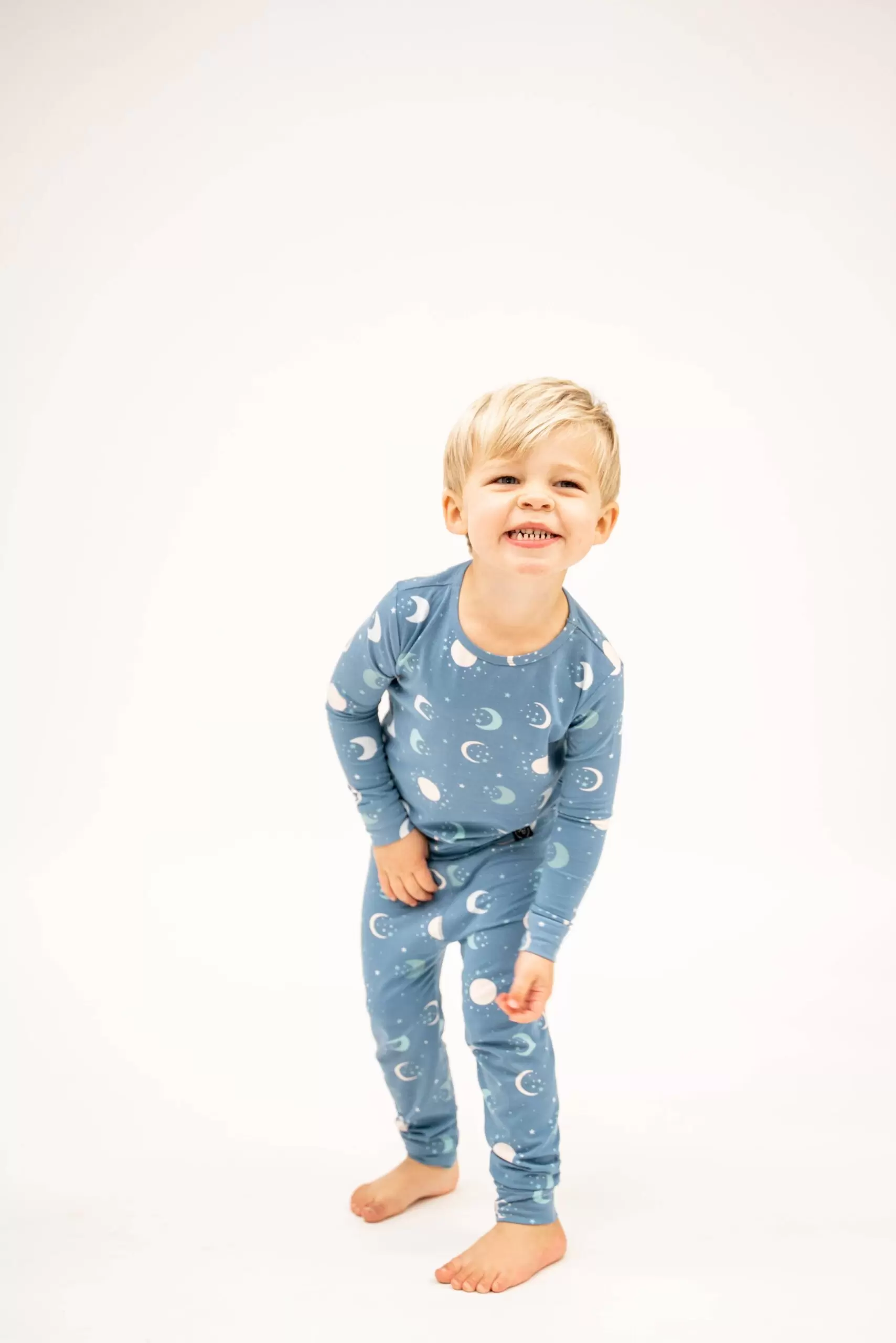 Sweet Bamboo Blue Moon Bamboo Viscose Two-Piece Pajama Set Sweet Bamboo Blue Moon Bamboo Viscose Two-Piece Pajama Set