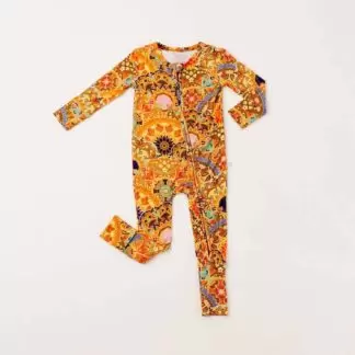 Muse Threads Sunshine Mandala Zip Convertible Footie