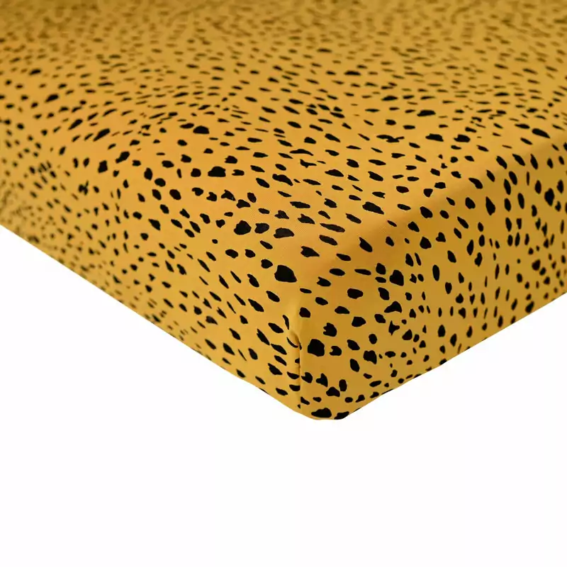 Kyte BABY Crib Sheet in Marigold Cheetah