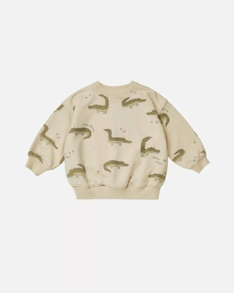 Rylee & Cru Crew Neck in Crocodiles