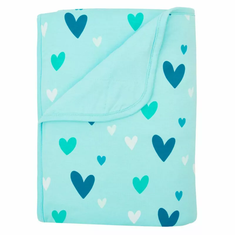 Kyte BABY Toddler Blanket in Robin Hearts Blossom