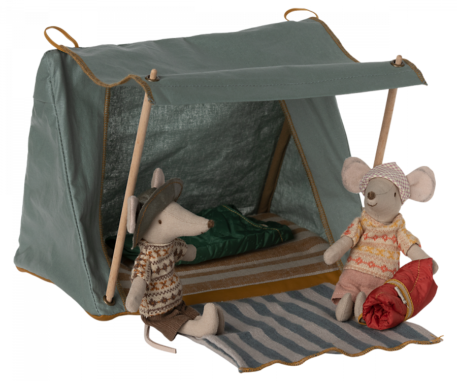 Maileg Happy Camper Mouse Tent with Awning