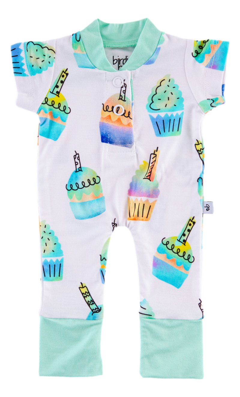Birdie Bean Mason Bamboo Viscose Doll Romper 13 Inch