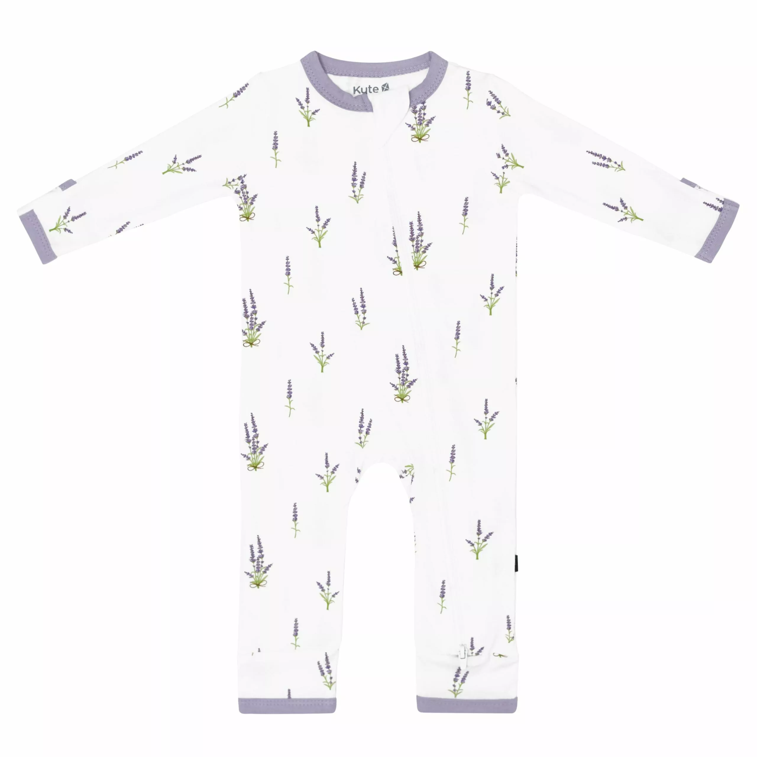 Kyte BABY Zippered Romper in Lavender 