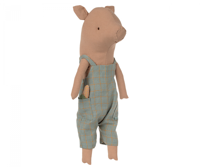 Maileg Pig in Overalls
