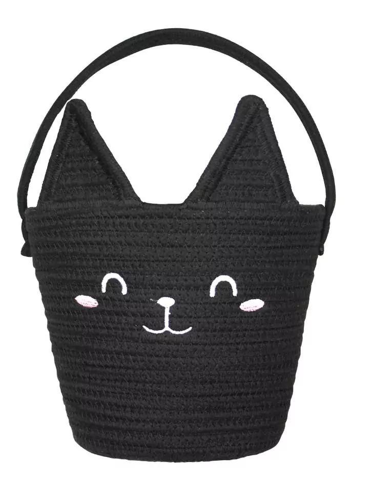 Emerson And Friends Cat Rope Halloween Basket Blossom