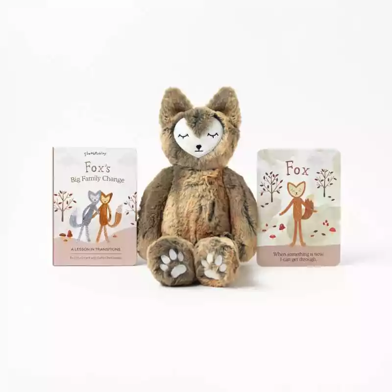 Slumberkins Fox Kin + Family Change Board Book Bundle