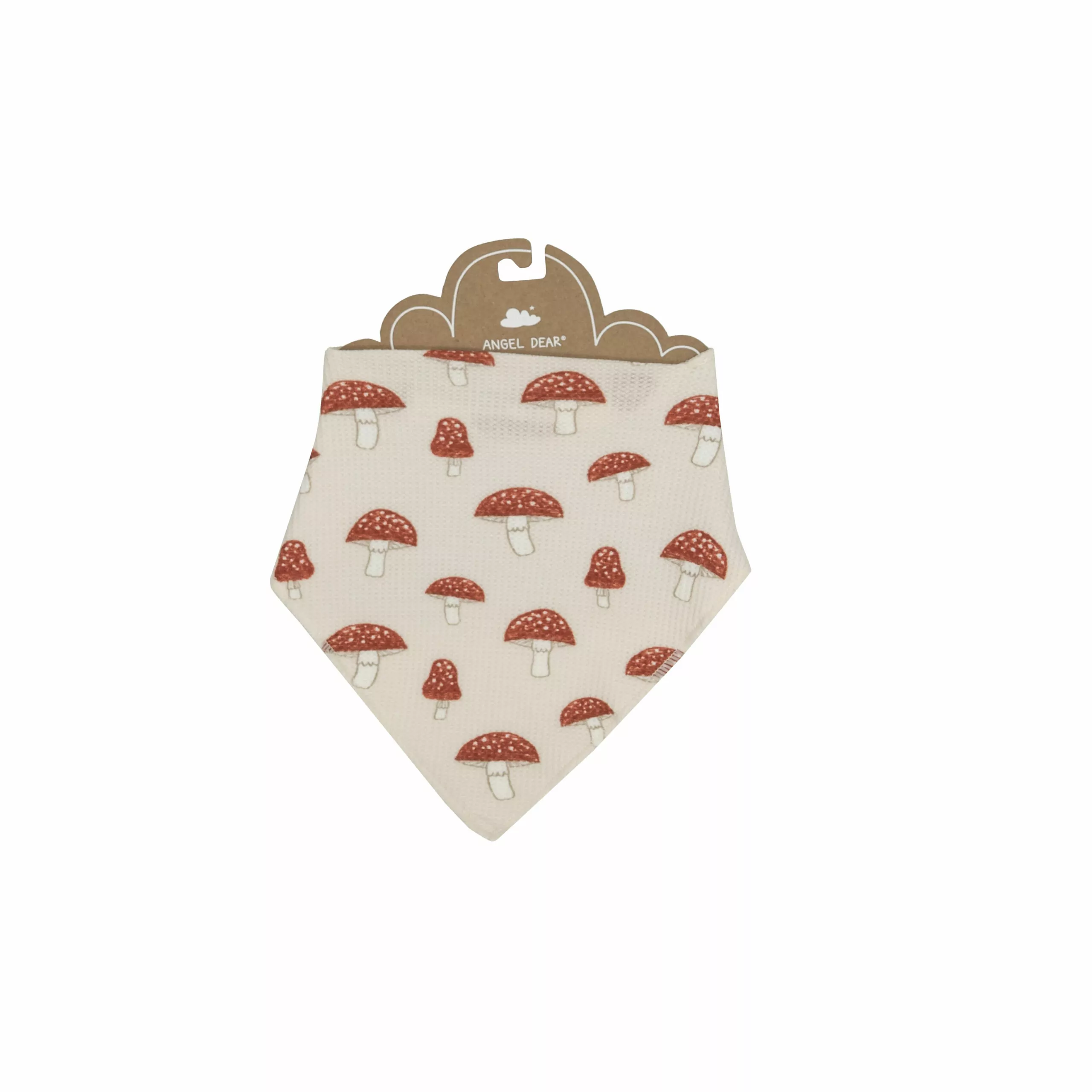 Angel Dear Sketchy Mushrooms Waffle Bandana Bib