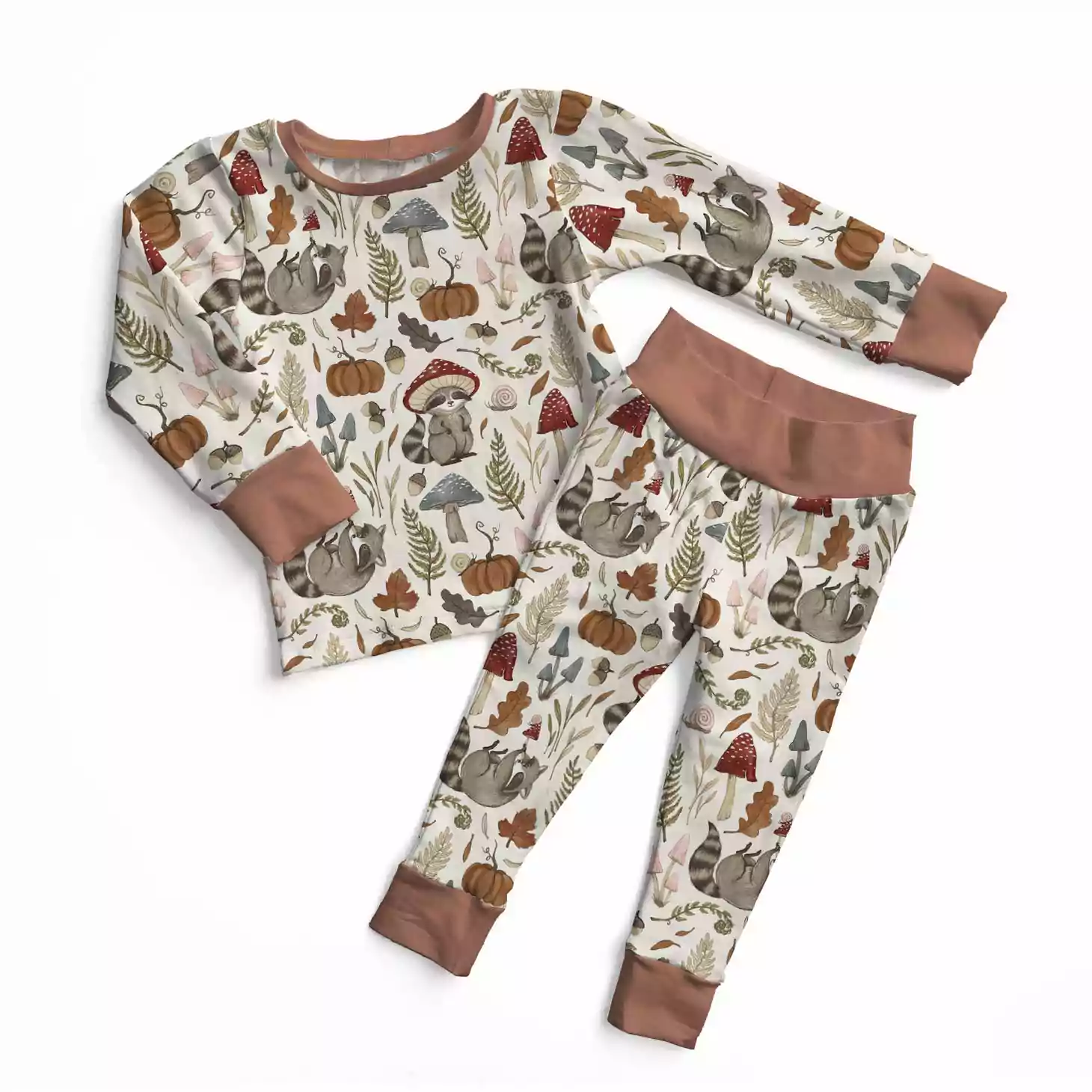 Kindthing Cottagecore Critters Modal Two Piece Pajama Set