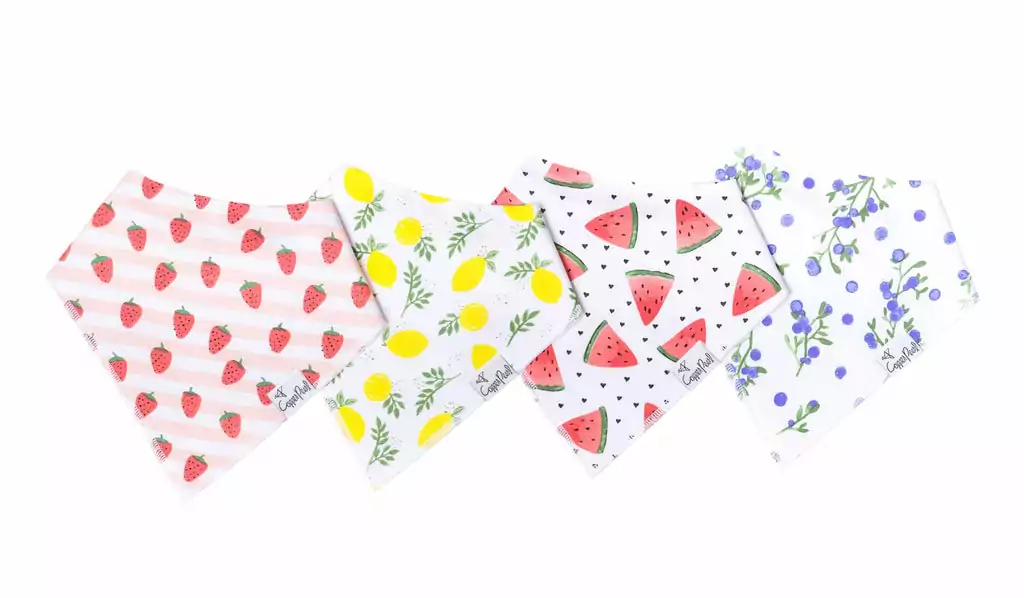 Copper Pearl Georgia Baby Bandana Bib Set 4-Pack