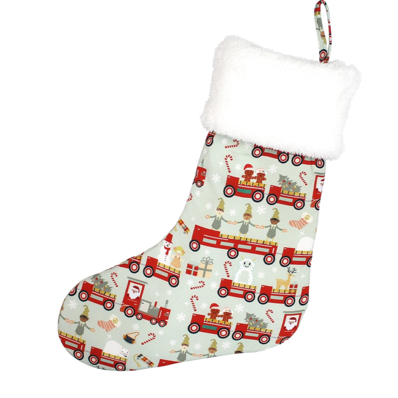 Emerson and Friends Christmas Train Bamboo Stocking