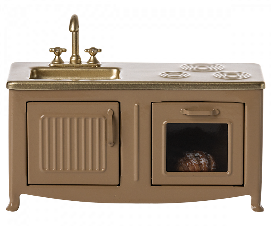 Maileg Kitchen For Mouse In Light Brown