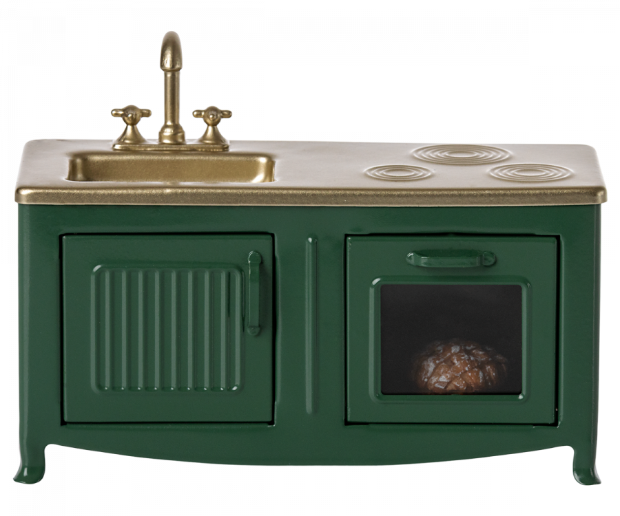 Maileg Kitchen For Mouse In Dark Green