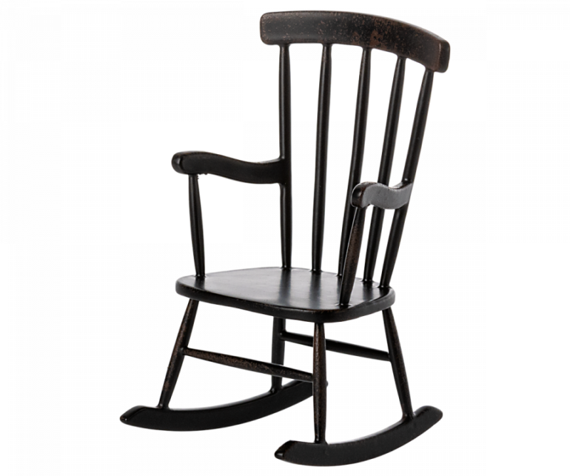 Maileg Rocking Chair For Mouse In Anthracite