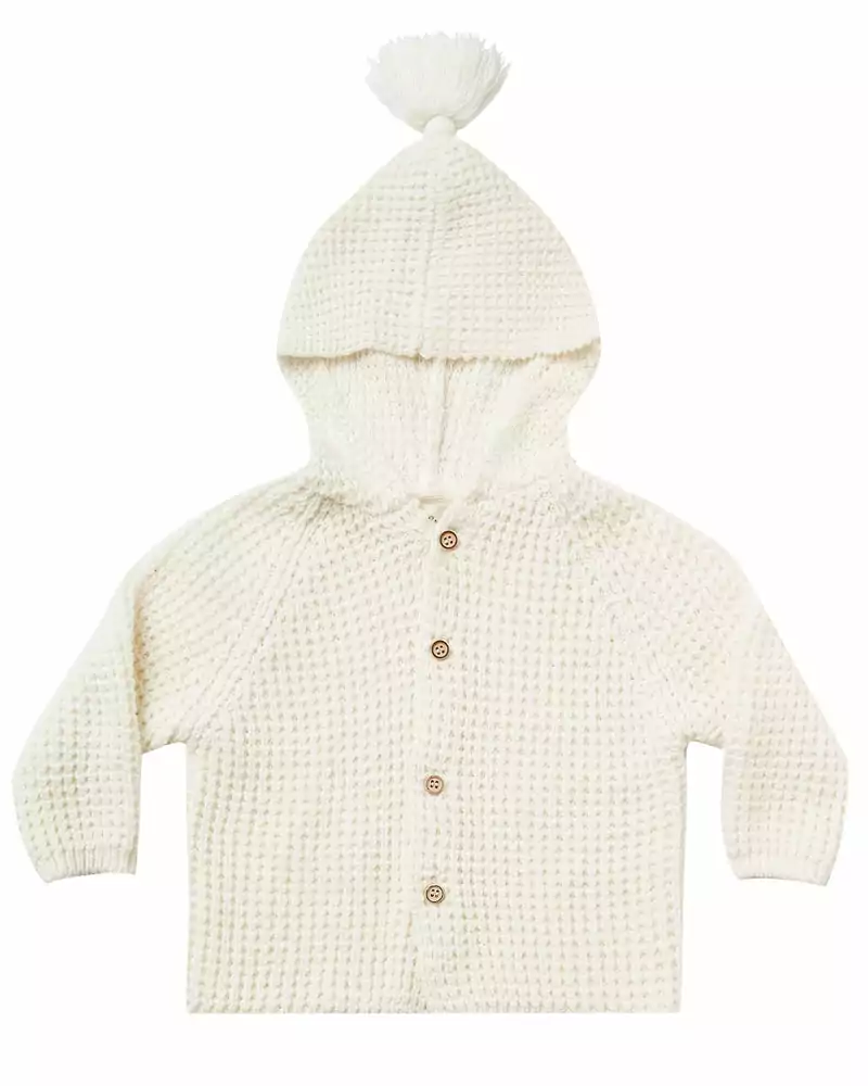 Rylee + Cru Tassel Cardigan in Ivory