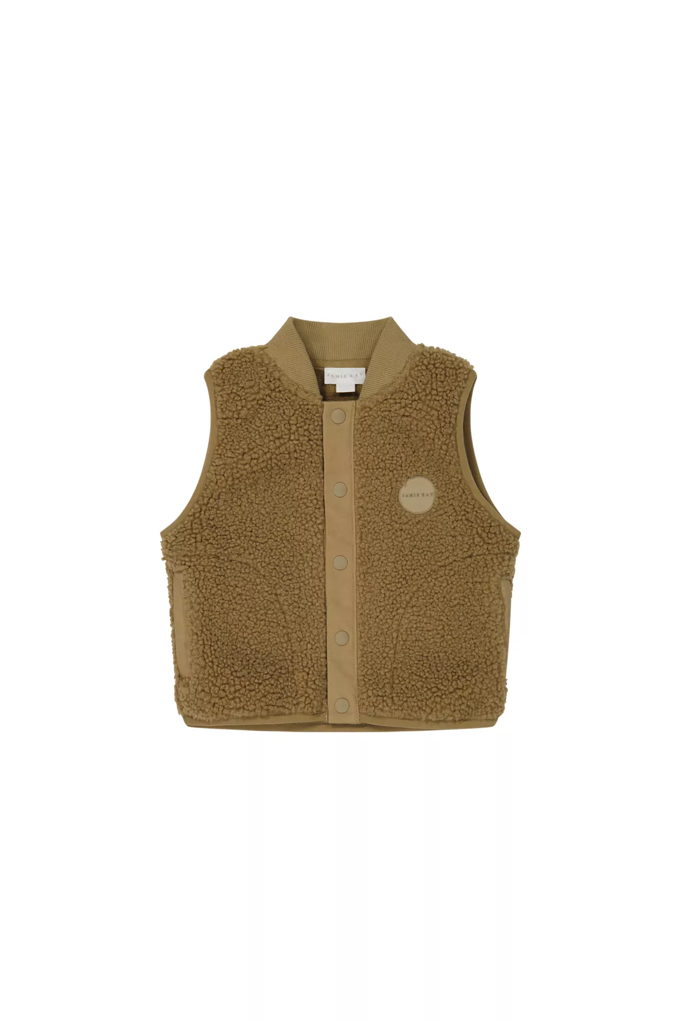 Jamie Kay Jody Sherpa Vest in Buckwheat