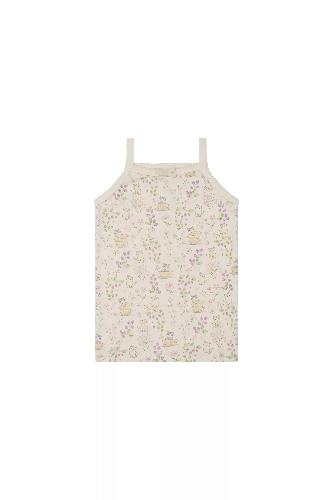 Jamie Kay Organic Cotton Singlet in Moons Garden