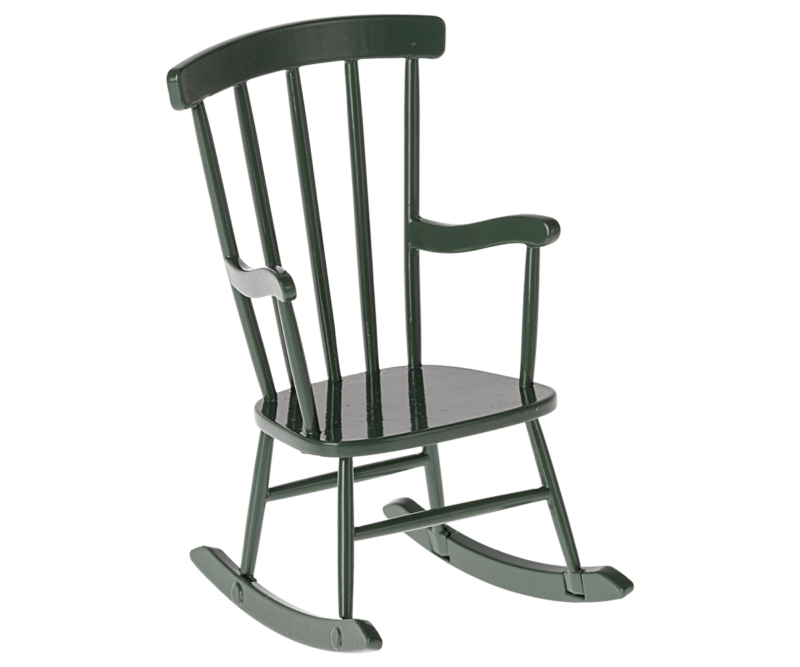 Maileg Rocking Chair for Mouse in Dark green