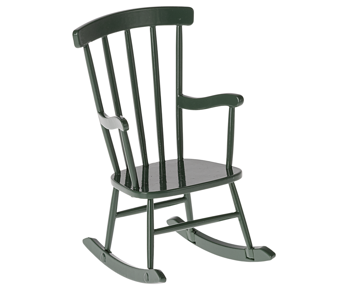 Maileg Rocking Chair for Mouse in Dark green
