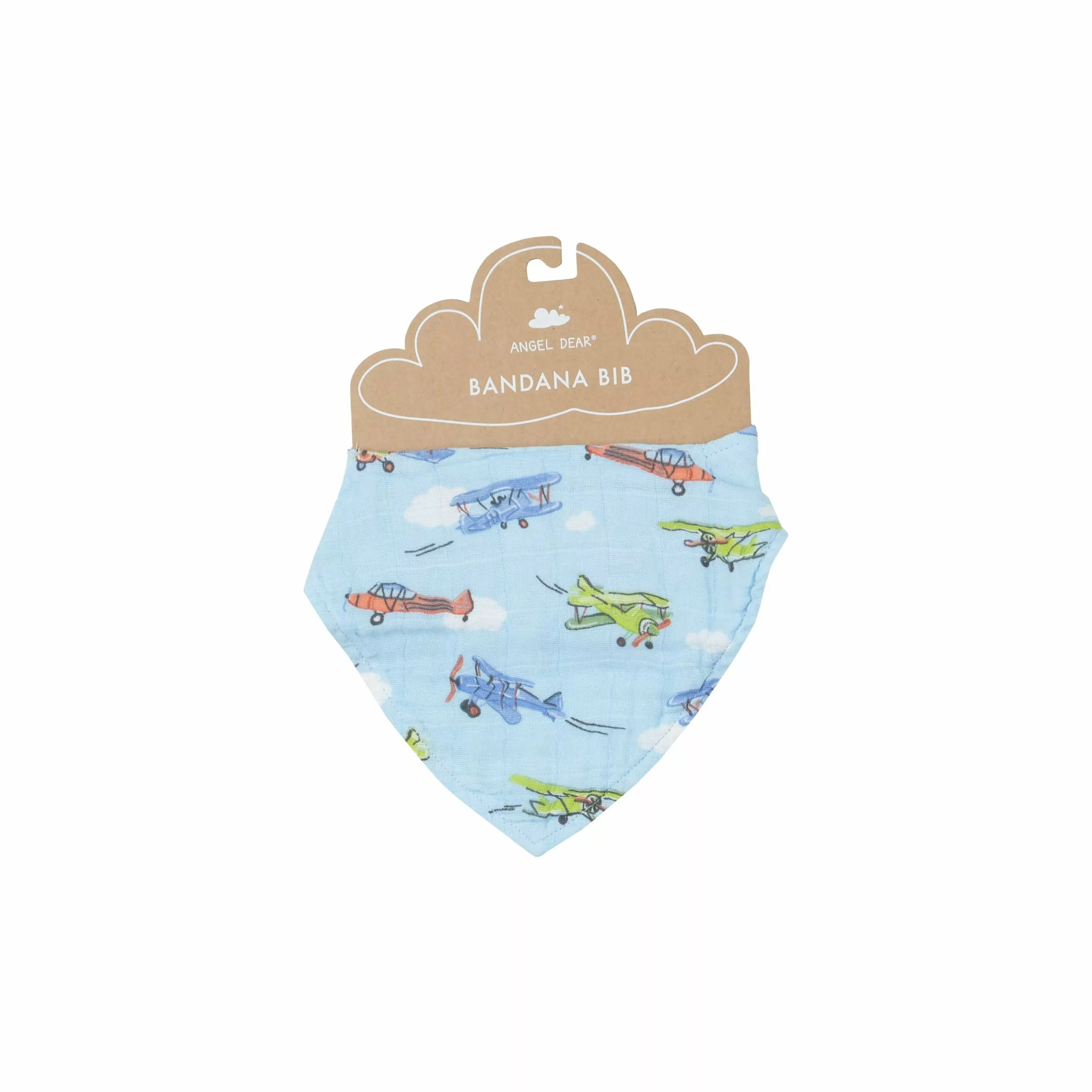 Angel Dear Vintage Planes Muslin Bandana Bib