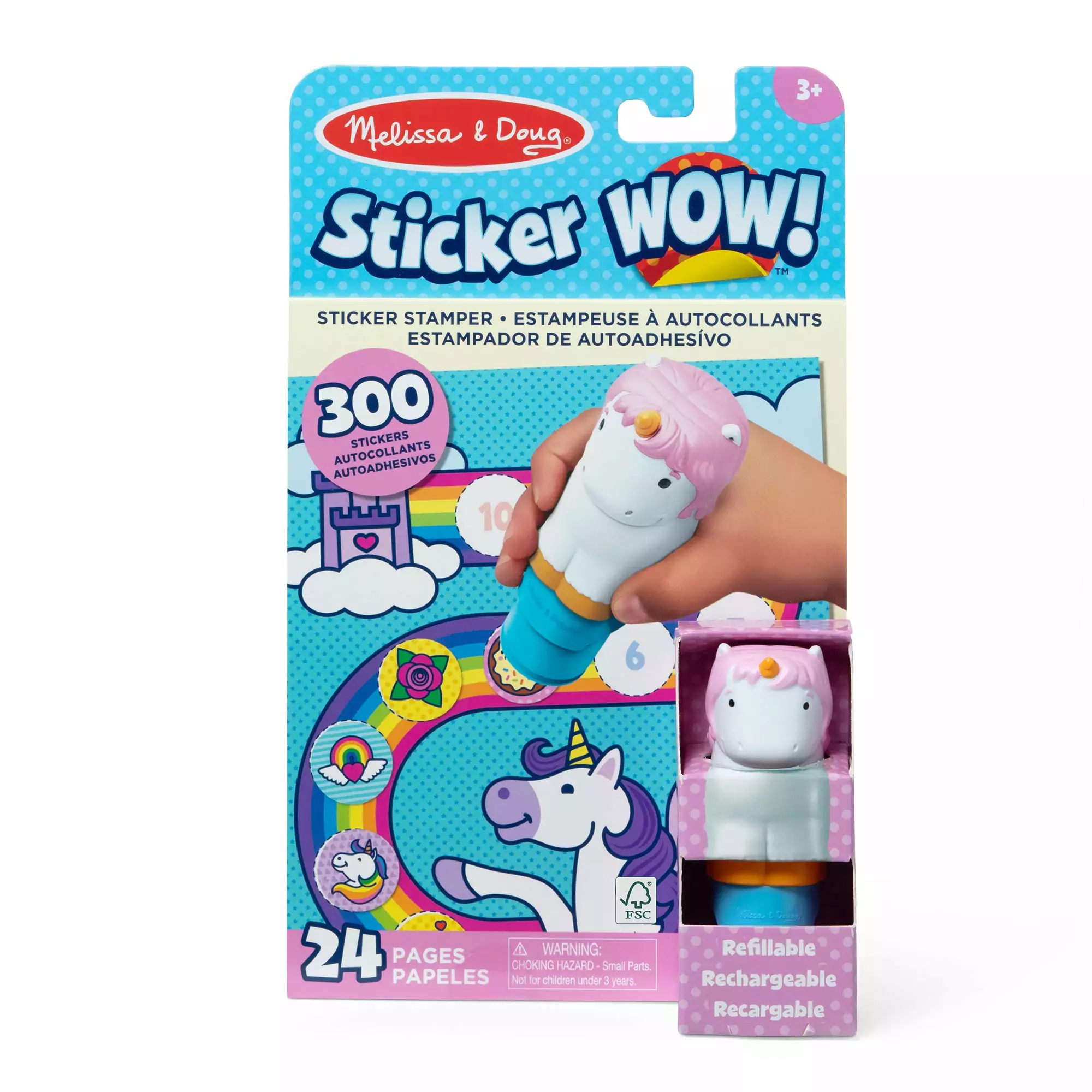 Melissa & Doug Unicorn Sticker WOW! Activity Pad & Sticker Stamper
