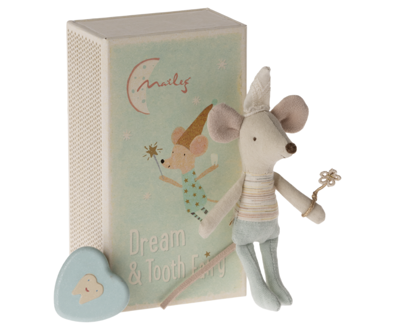 Maileg Tooth Fairy Mouse Little Brother in Matchbox
