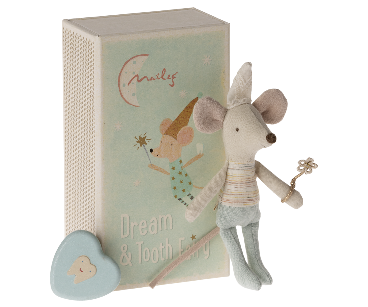 Maileg Tooth Fairy Mouse Little Brother in Matchbox