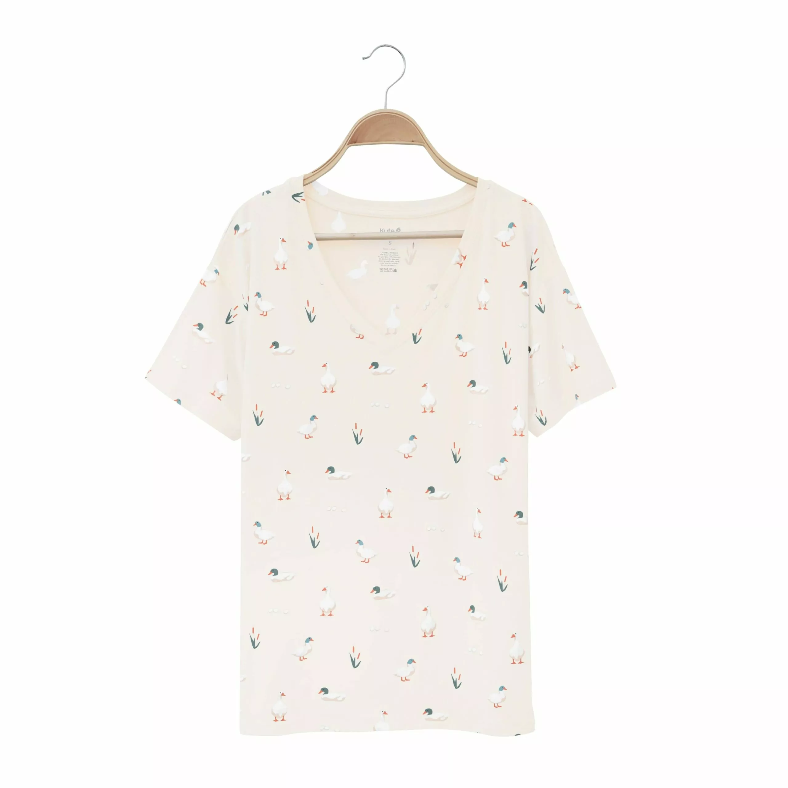 Kyte BABY Women’s Relaxed Fit V-Neck in Duck