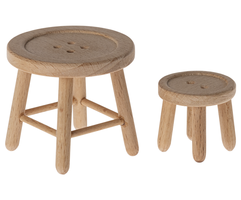 Maileg Table And Stool Set For Mouse