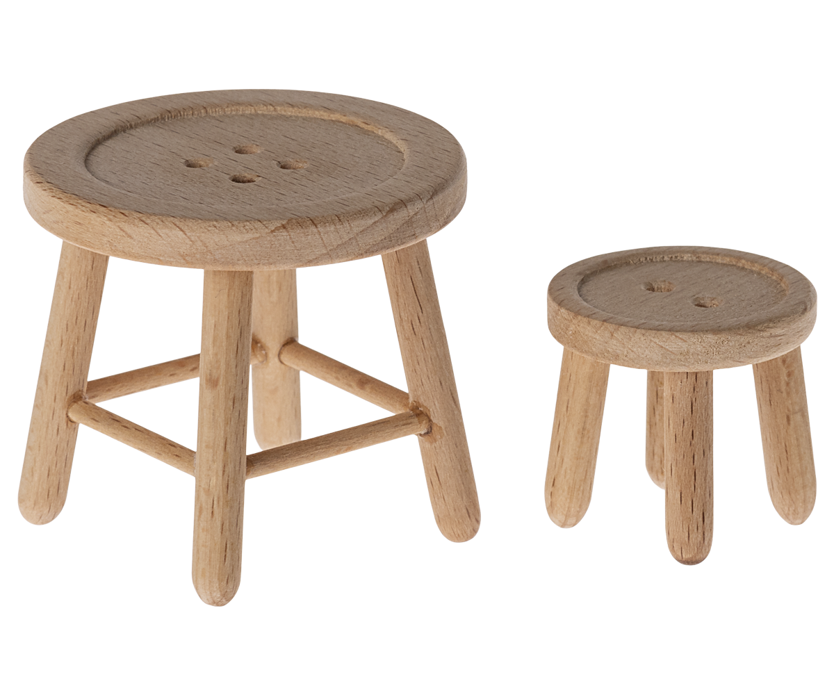Maileg Table And Stool Set For Mouse