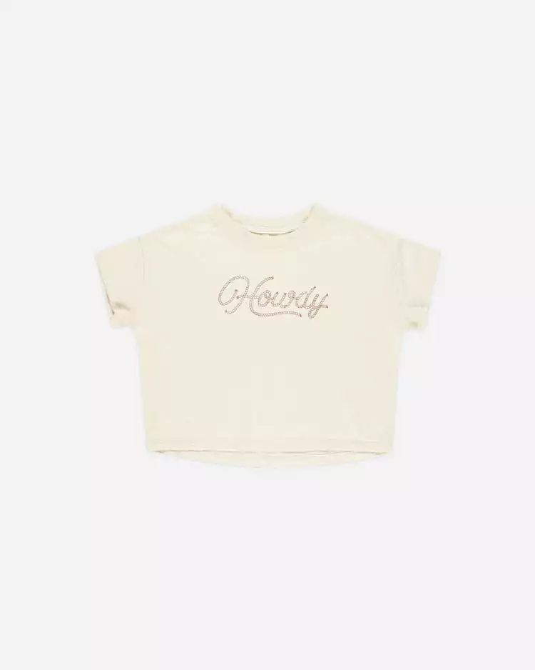 Rylee & Cru Boxy Tee In Howdy
