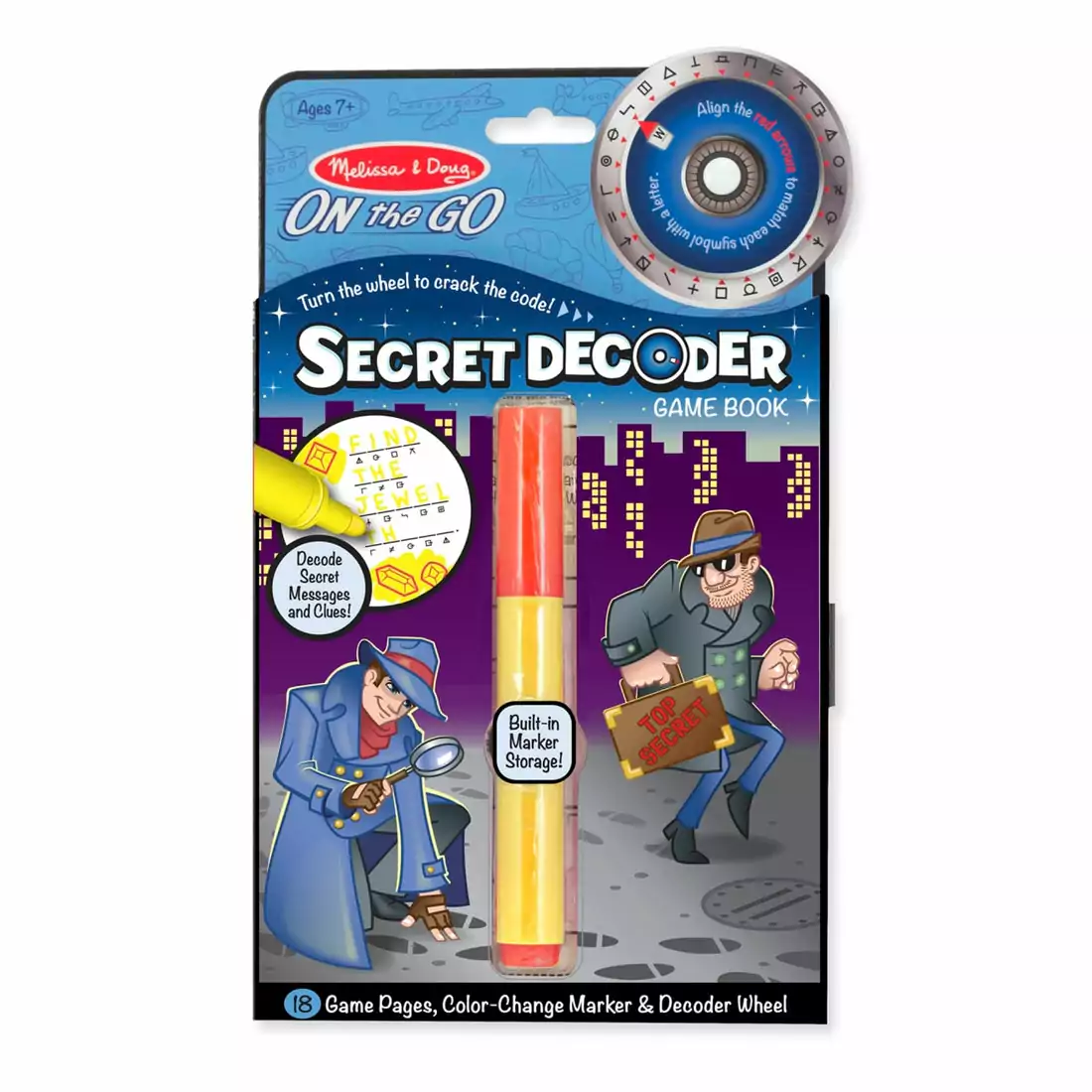 Melissa & Doug Secret Decoder Game Book On the Go Travel Activity Book