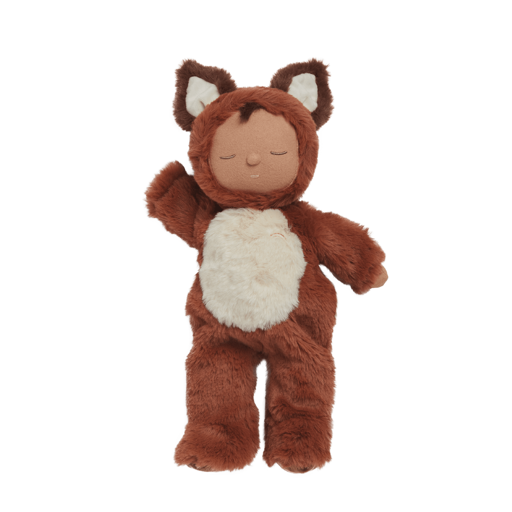 Olli Ella Cozy Dinkums Finnley Fox in Rust