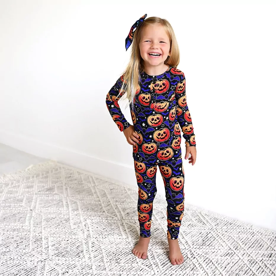 Gigi and Max Edward Glow in the Dark  Bamboo Viscose Pajama Set