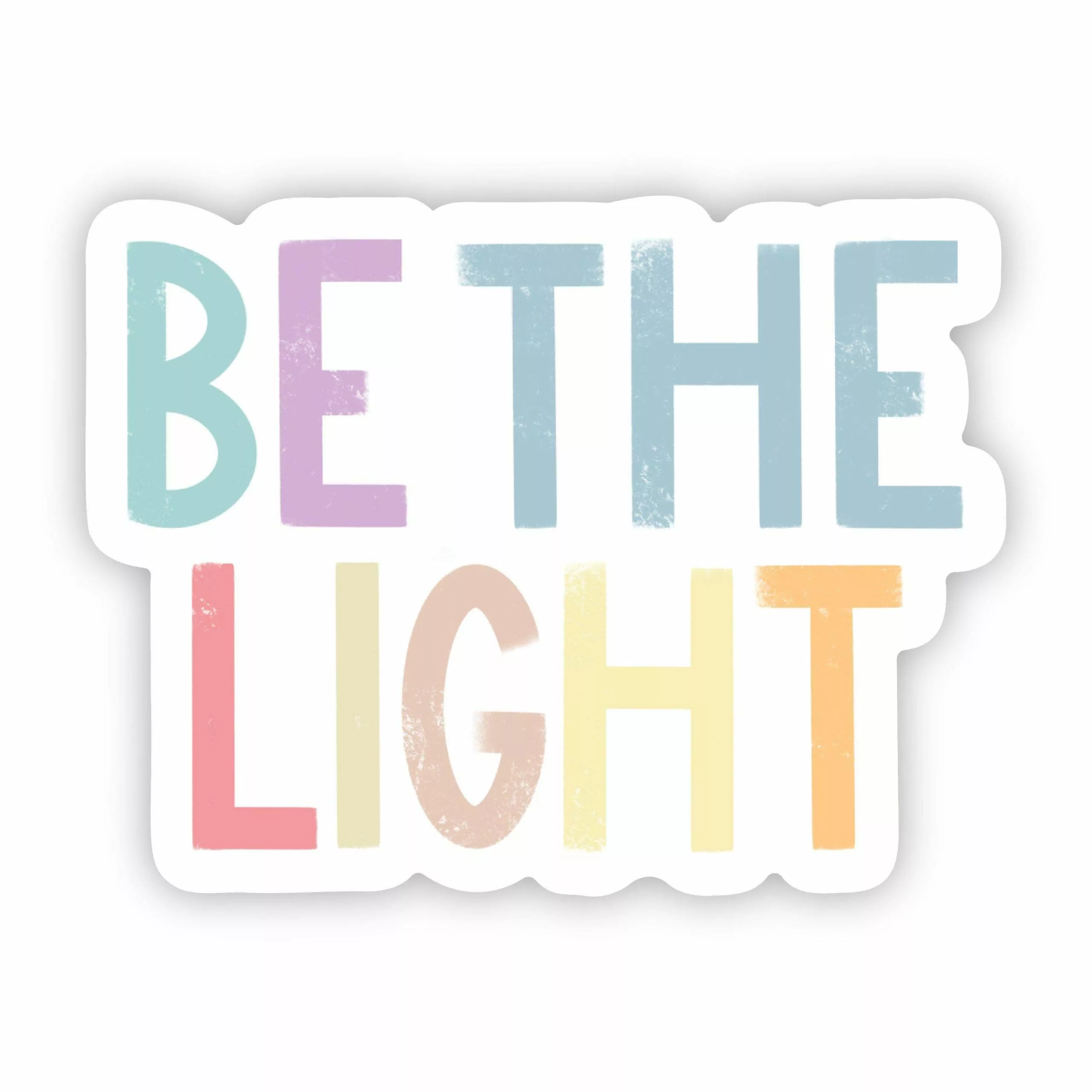 Big Moods Be The Light Positivity Lettering Sticker