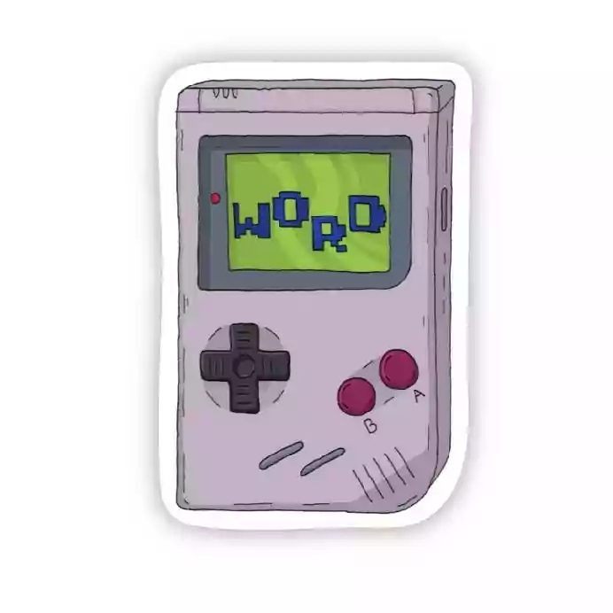 Big Moods Word 90's Sticker