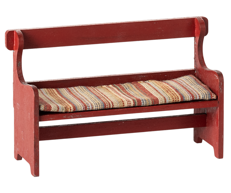 Maileg Red Bench for Mouse